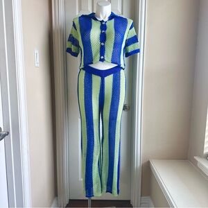 Two Piece Beach Cover Up Pant Set